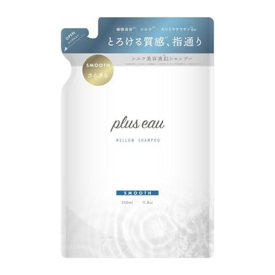 plus eau shampoo mellow smooth white floral & pear scent refill 350ml
