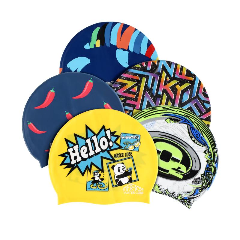 Competition Swimming Hats Silicone Caps for Swimming Pool High Elasticity Adult Swim Caps
