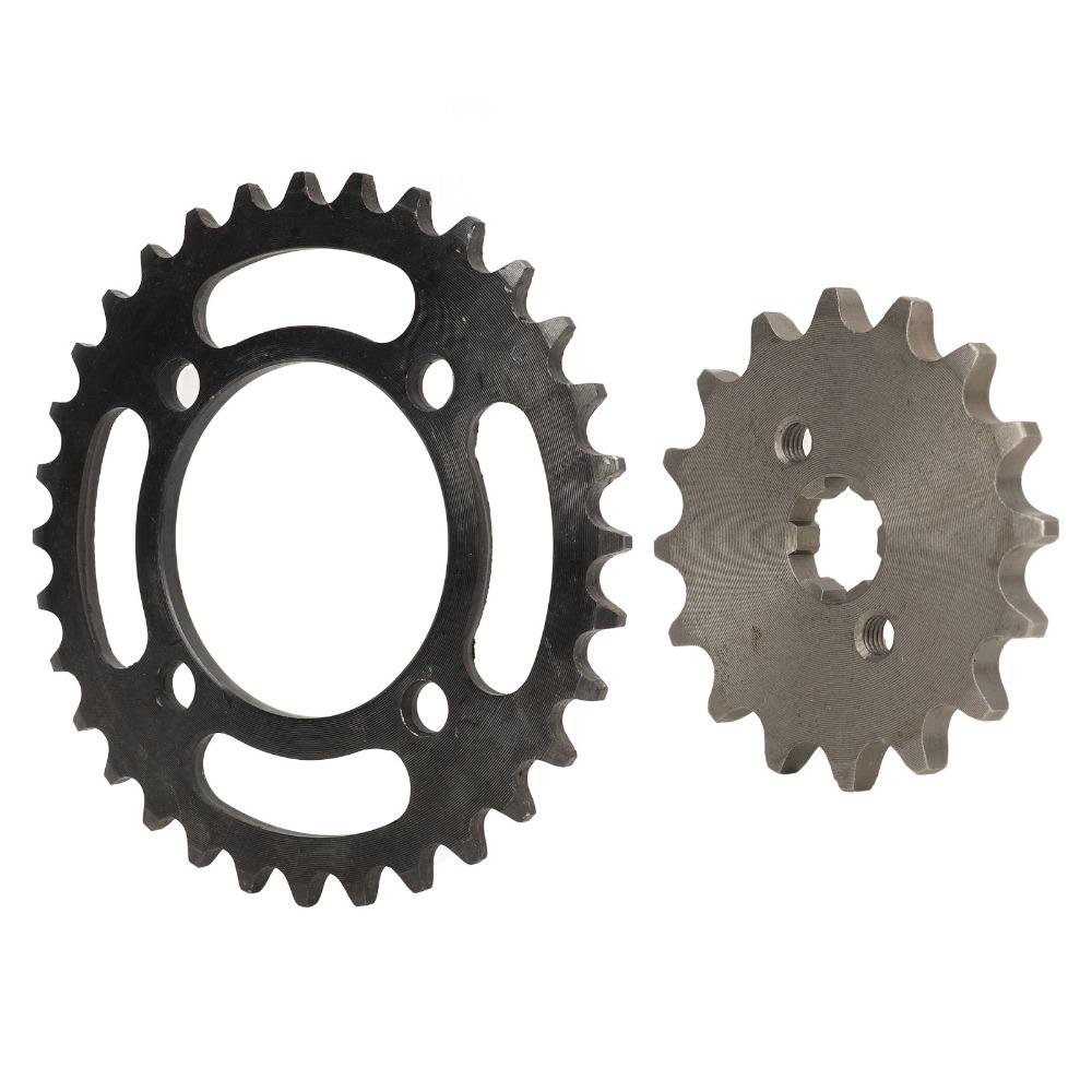 420 Pitch Drive Sprocket Kit Steel Motorcycle Sprocket Set Durable Chain Sprocket Kit  for Bikes