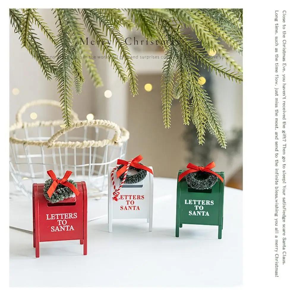 Letters To Santa Christmas Hanging Postbox Santa Claus Xmas Ornament Creative Handmade Christmas Tree Decor Festival