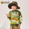 B.Duck Boys' Cartoon Pullover Sweater