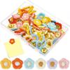 20/30/50Pcs 3D Board Push Pin DIY Colored Flower Push Pins  Office School Supplies