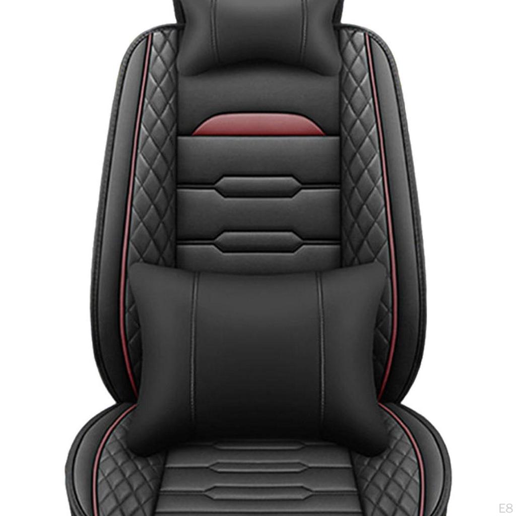 Excavator Seat Cover Accessories Protector Breathable PU Leather Wear Resistant Decorative Easy to