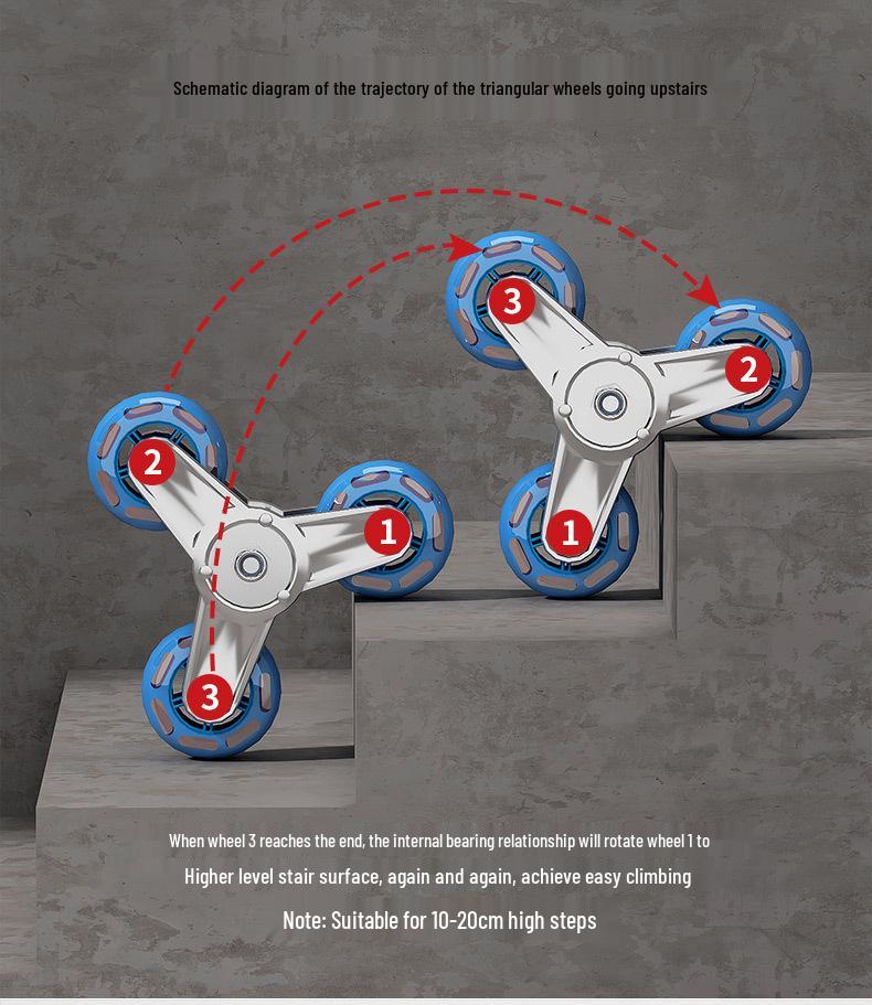 Stair-Climbing Foldable Hand Truck for Heavy Loads
