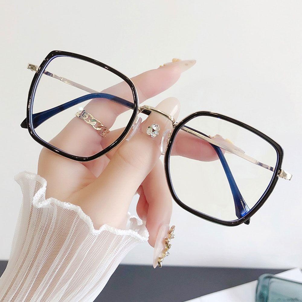 Gafas con bloqueo de luz azul para mujer, anteojos de diseñador, gafas ópticas para ordenador, protección ocular, gafas de moda