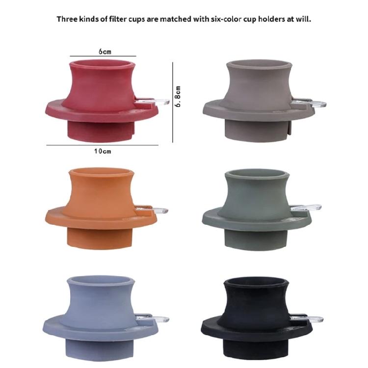 Decorative Waved Glass Coffee Filter Including Silicone Base Professional Stable Coffee Dripper for Home Use