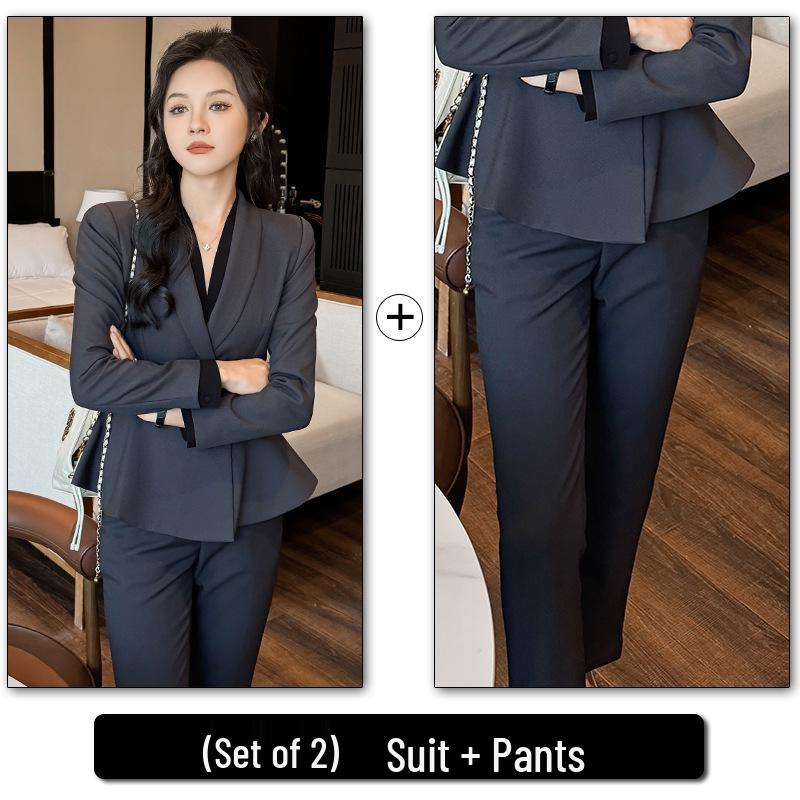 Women's High-End Professional Spring/Summer Suit for Office, Hotel, and Beauty Salon