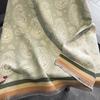 Winter new high-end green cashew imitation cashmere scarf shawl dual-purpose double-sided warm student scarf