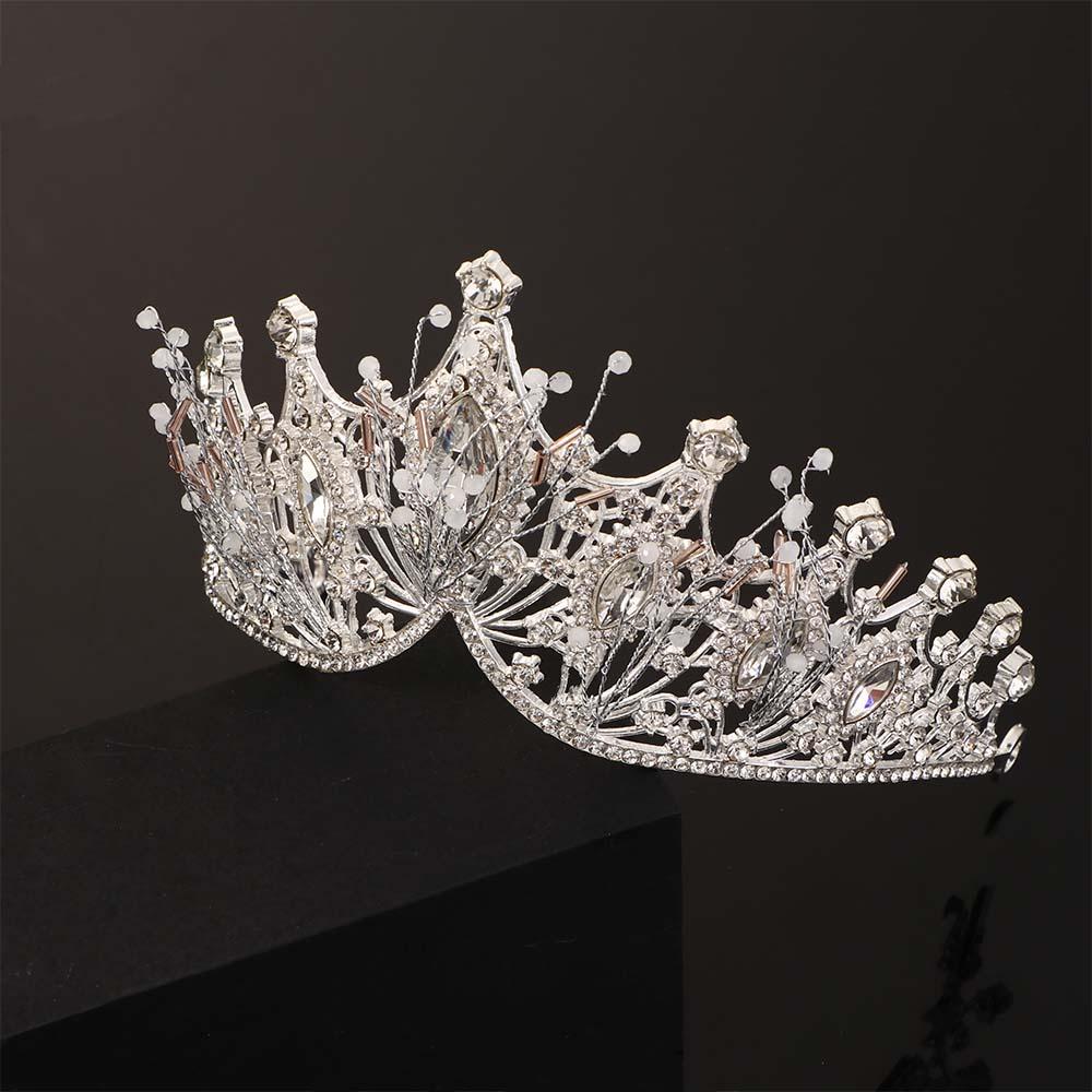 Full  Wedding Dress Bridemaid Hair Accessories Bridal Crown Crystal Tiara Wedding Headwear