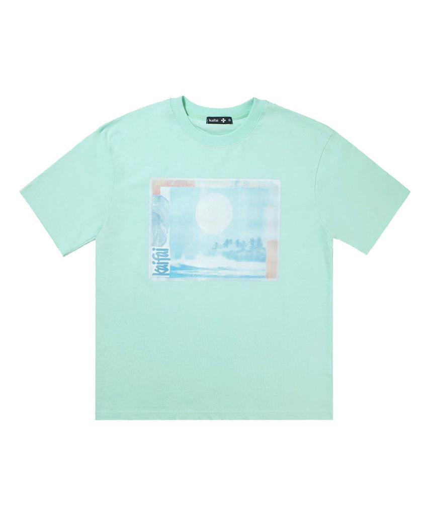 KAIFAI Fade Shore Short Sleeve T-Shirt (Mint) K26Qb238