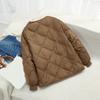 Women's Autumn Winter Plus Sizes Padded Short Lightweight Jacket Warm Comfortable Casual Button Collarless Down Tops
