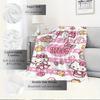 1pc Hello Kitty Themed Home Decoration Blanket - Seasonal Universal Cozy Washable Gift for All Ages, Suitable for All Families, Available In