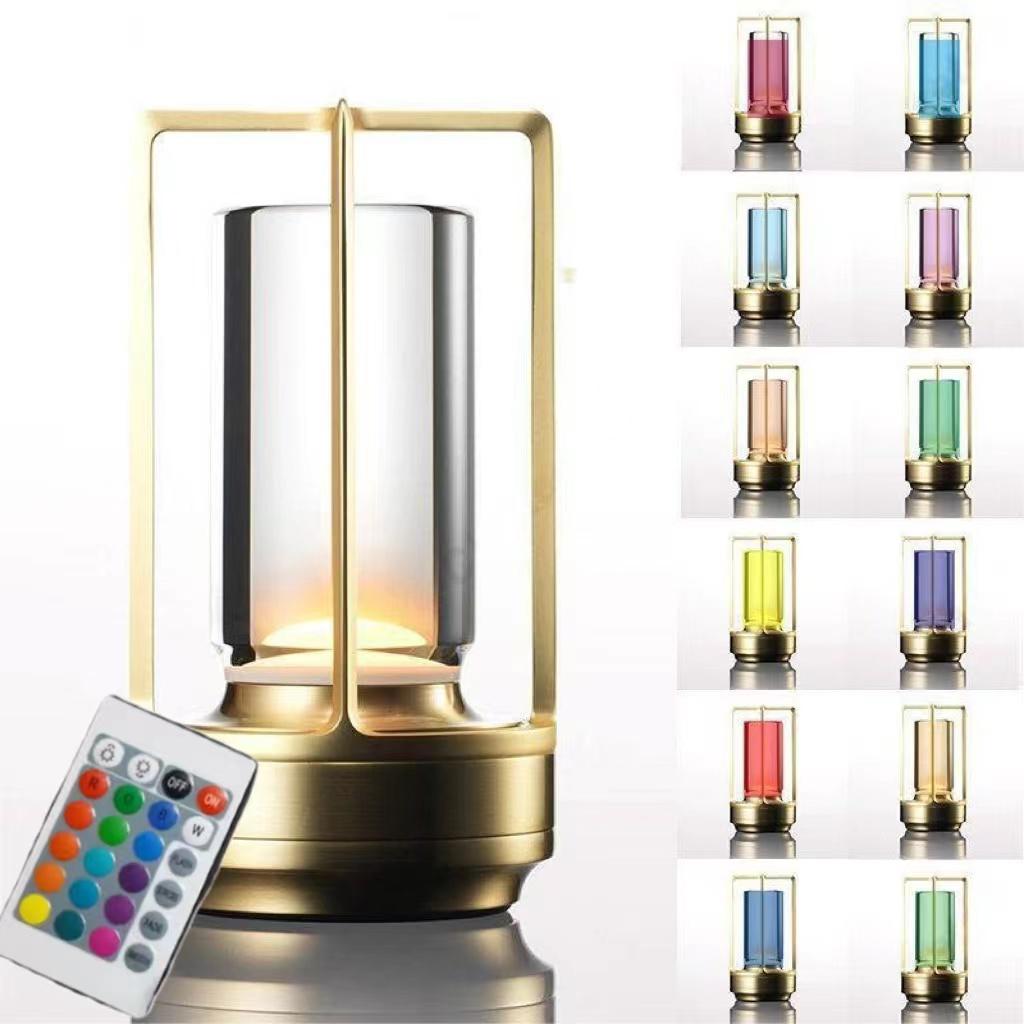 Cross Rechargeable Table Lamp 2000 Mah Desktop Night Light Touch Atmosphere Light USB Camping Light Outdoor Home