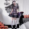 Halloween Costume Pumpkin Witch Costume Horror Doll Maid Costume Dark Gothic Vampire Dress
