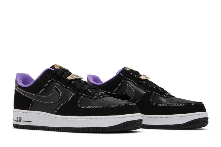 Heren Sneakers Nike Air Force 1 Low '07 LV8 World Champ Zwart Paars Zwart/IJzergrijs/Wit/Zwart