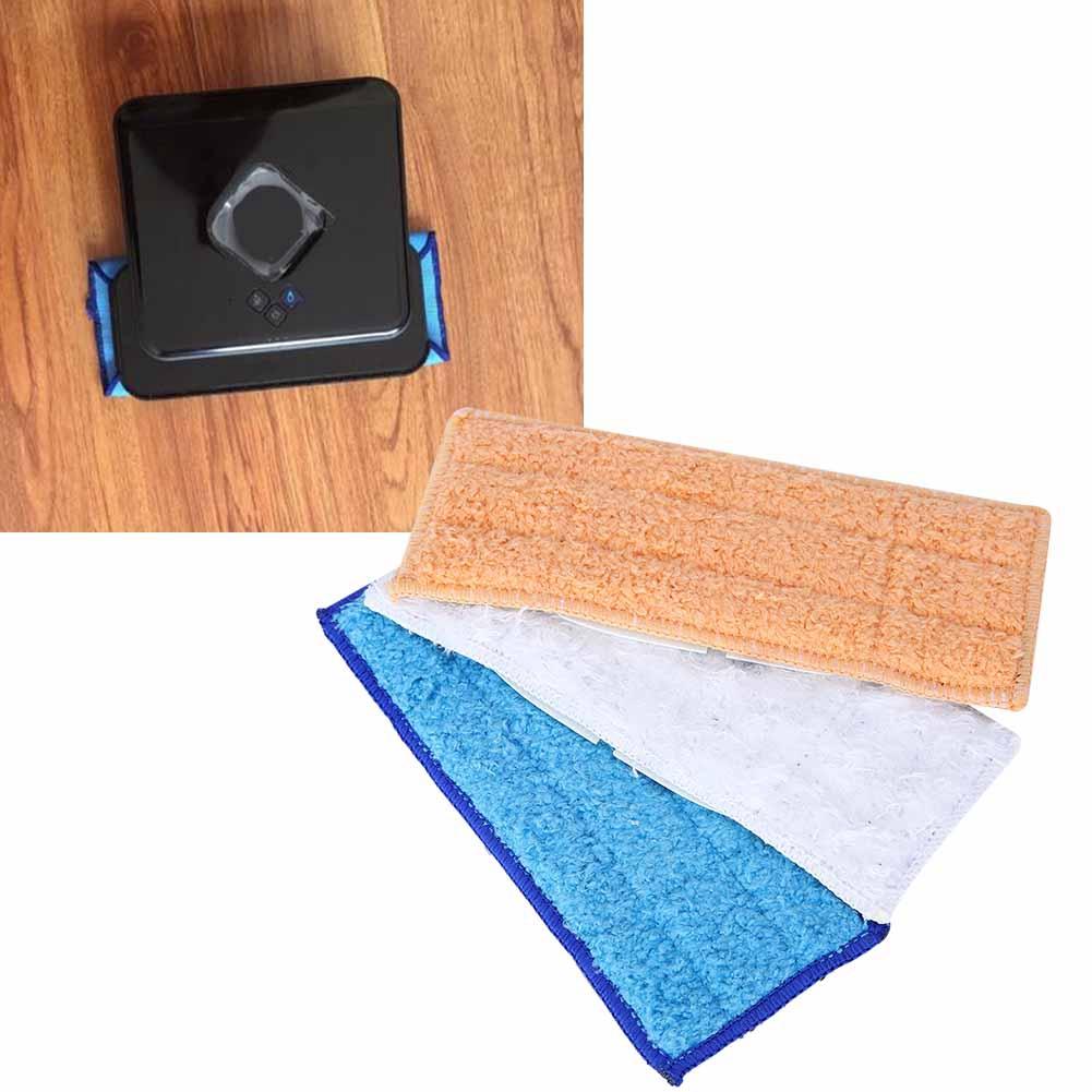 3pcs Fiber Mopping Pads Washable Reusable Dry Wet Cleaning Cloth