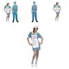 Unisex Kostium Pielęgniarki Z Plamami Krwi na Halloween Cosplay Na Straszne Imprezy