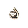 Glänzende Metall Hand Broschen Pins Großer Anzug Revers Pin Vintage Kleidung Abzeichen Damen Herren