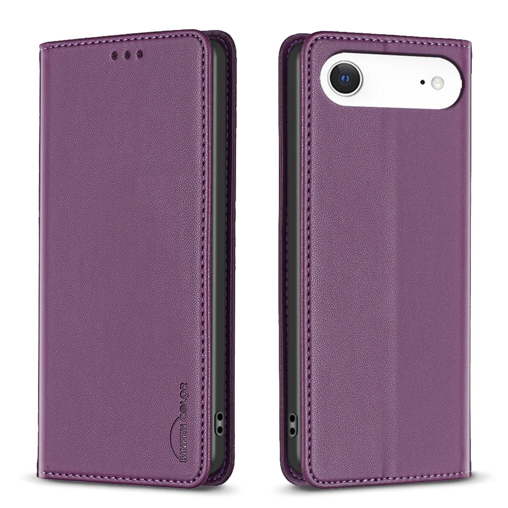 For iPhone 17 Air Leather Case BINFEN COLOR BF18 Phone Stand Cover with Card Slots