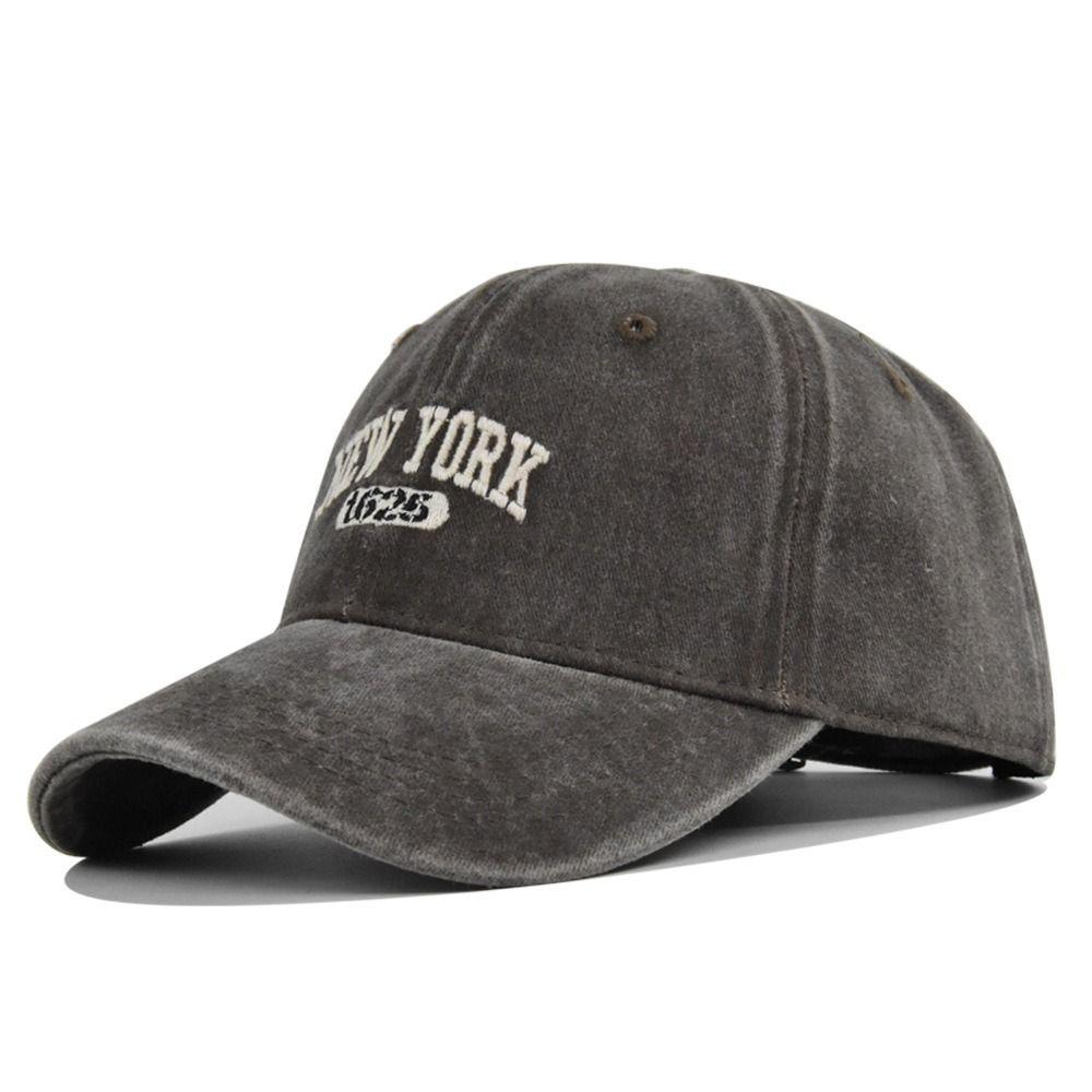 Letter NEW YORK Embroidery Baseball Cap Washed Cotton Baseball Hats Casquette For Man Women