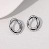Luxury Stainless Steel Geometric Stud Earrings – Non-Fading, Simple Design