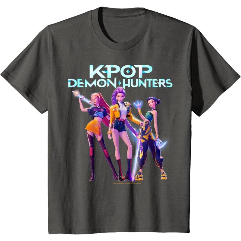 Kpop Demon Hunters Soul Hunter Heroes' Pose Group Photo Men's T-shirt