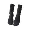 1 Pair Women Socks Solid Color Sweat-absorbent Autumn Winter Japanese Style Good Elasticity Leg Warmers for Daily Wear