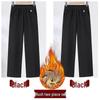 2024 Fashionable High-Waisted Woolen Pants for Middle-Aged & Elderly Women - Elastic Waist, Loose Fit, Plus Size for Autumn/Winter