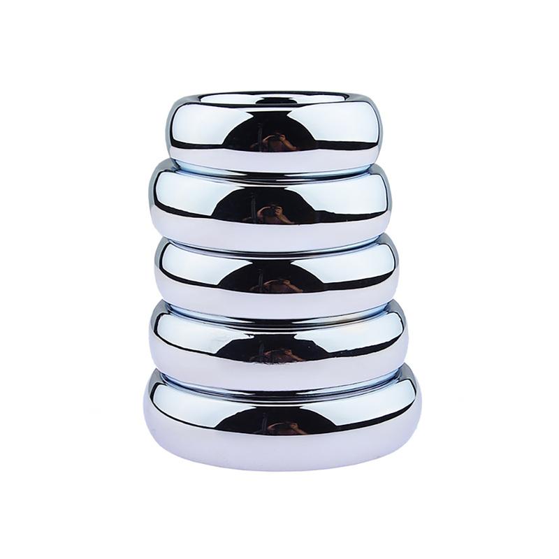 6 Size Metal Cock Ring Sex-Toys For Men Penis Bondage Lock Delay Ejaculation Penis Rings Weight Cockring Sex Toys For Adults 18