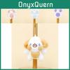Charming Dudu Bunny Plush Keychain Short Fur Stuffed Animal 11cm