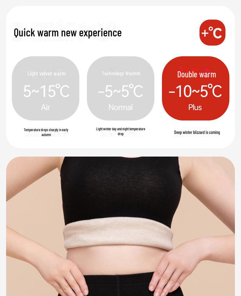 Women's Wool Silk Velvet-Lined Leggings: Seamless, Warm, Autumn/Winter Pants with German Velvet and Heating Technology.