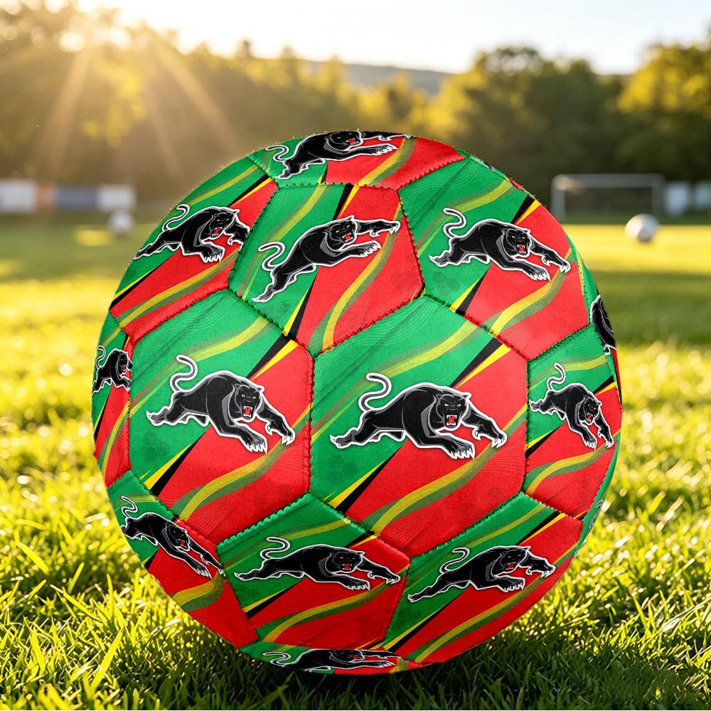 Penrith Panthers Size 5 Sports Training Ball Shock Absorbing Durable Ball For Match Daily Practice Outdoor Activities