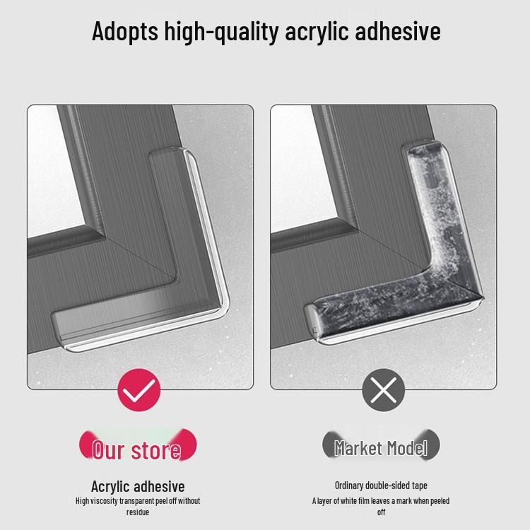 Aluminum Window Anti-Collision Corner Protector - Silicone Safety Sleeve for Inward Opening Windows