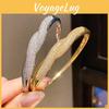 Pulsera de Aro Geométrico Chapada en Oro de 18k con Circonita Para Mujer Joyería de Moda 2025