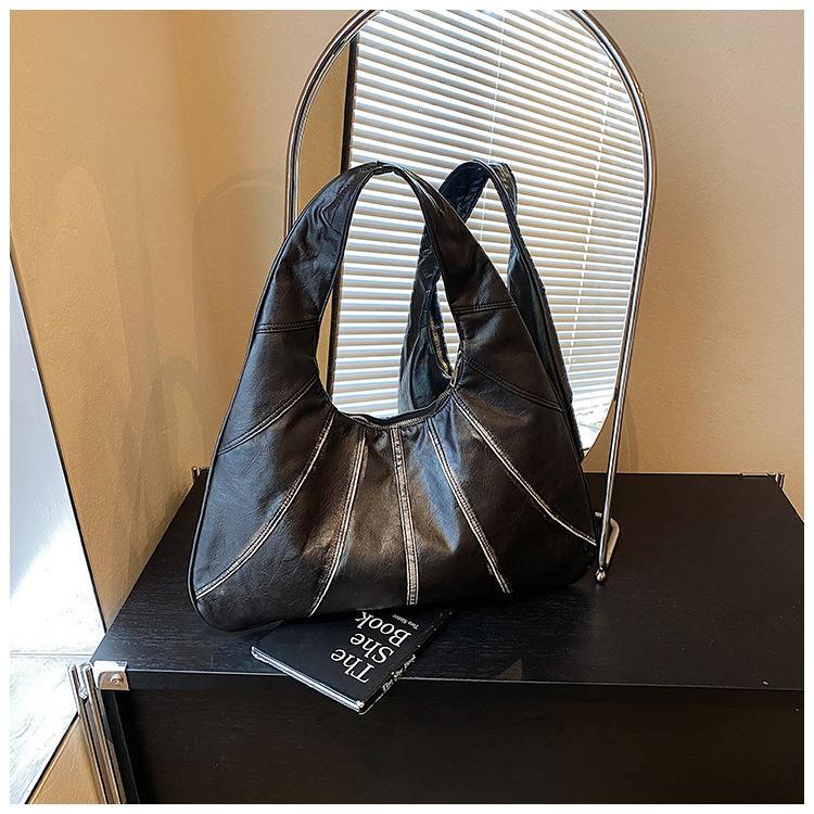 

Premium sense bag women s spring popular versatile shoulder bag large capacity tote bag hand bag чорний