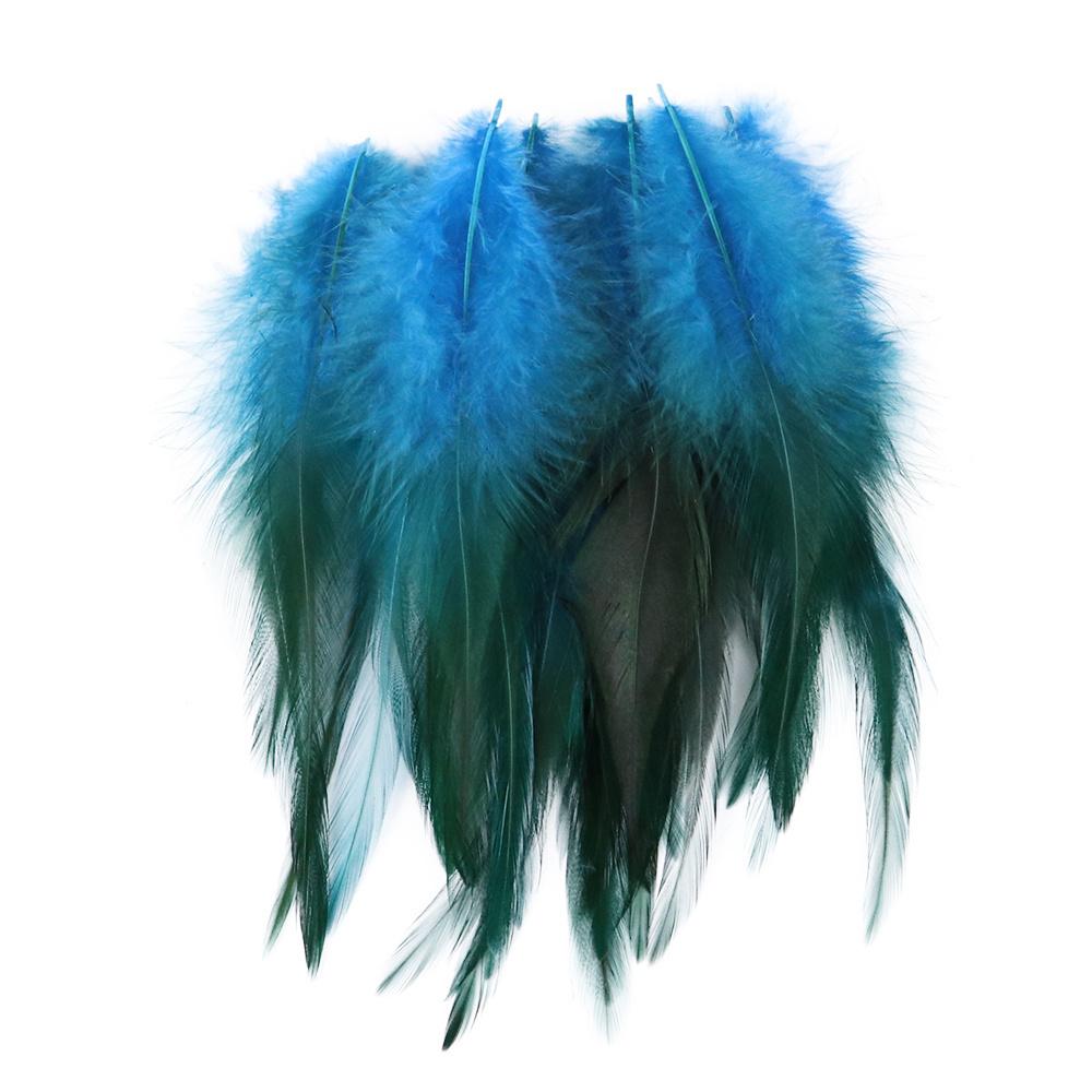50Pcs Fluffy Natural Rooster Feathers Crafts DIY Accessories 8-15CM Chicken Feather Fly Tying Materials Sewing Decoration Plumes