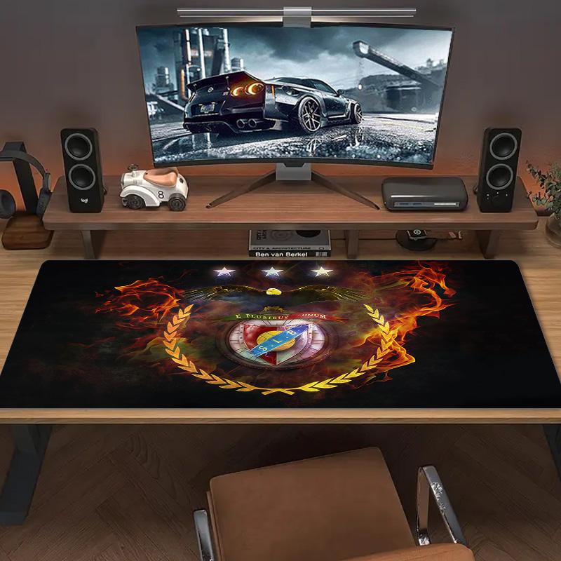 Sport Lisboa e Benfica Print  Cushion Non-slip Laptop Tablet Big Mousepad XXL Mat Mini PC Playmat With Lock edge