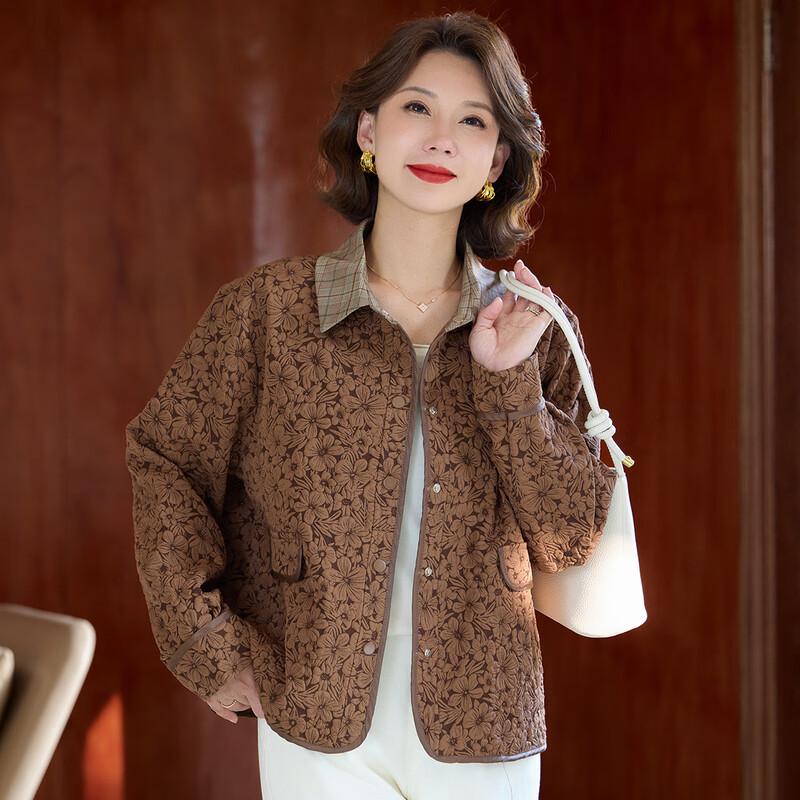 Qianlian Women's Elegant Short Cardigan Jacket