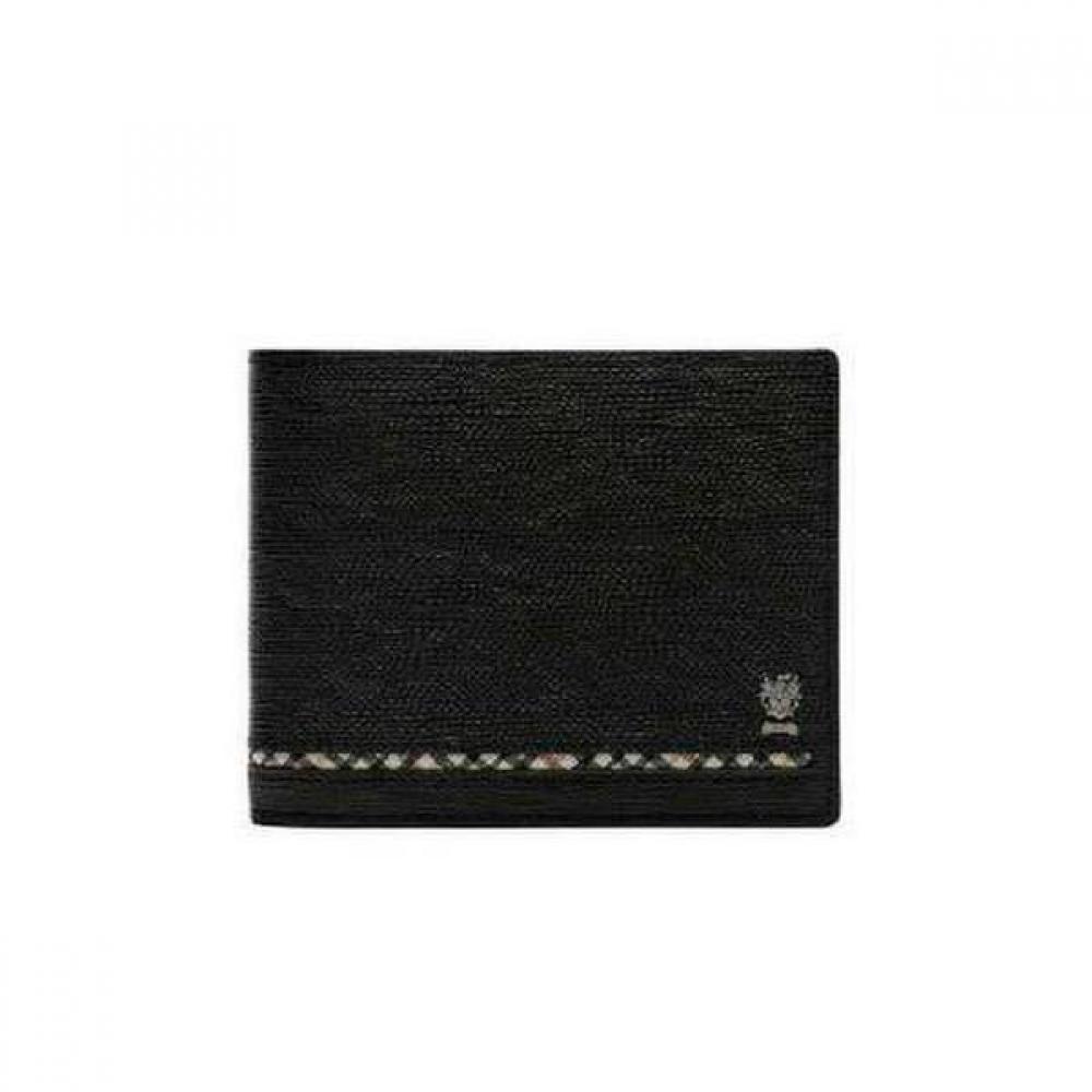 

Daks Black Line Check Genuine Leather Wallet Dbwa3e623bk Single option