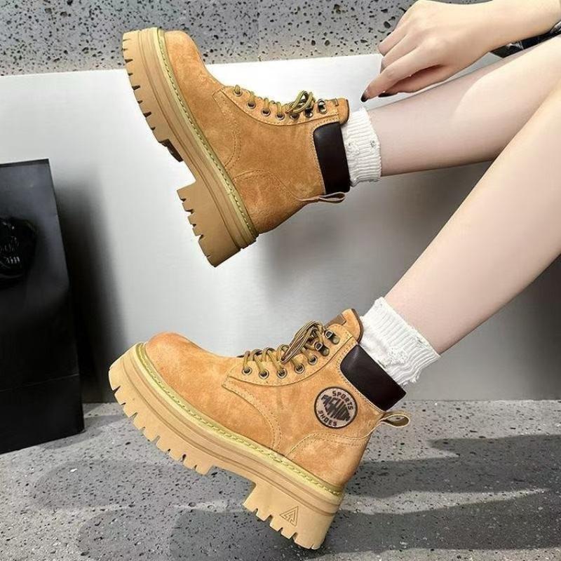 

Новые женские ботинки на одной подошве, женская обувь на одной подошве, противоскользящая и водонепроницаемая 35 жёлтый