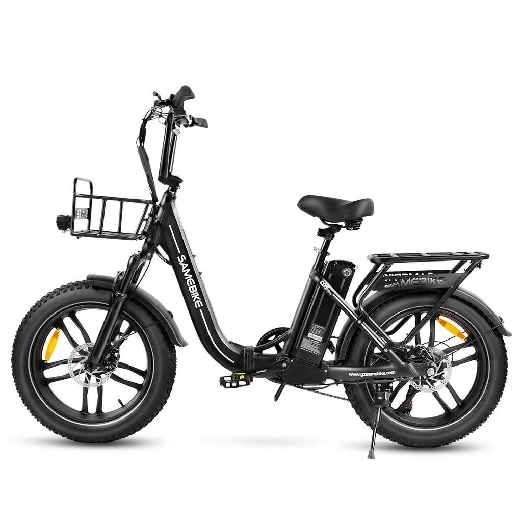 SAMEBIKE C05 Pro Electric Bike 20" Fat Tire Step-Through E-Bike for Women 500W Motor 36V 13Ah Battery