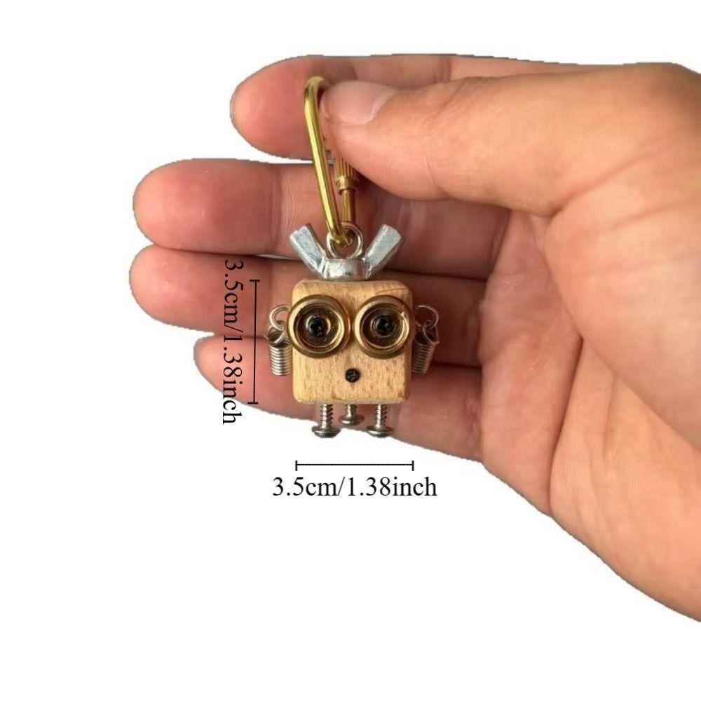 New Robot Pendant Vintage Charming Keychain Creative Robot Keychain Home