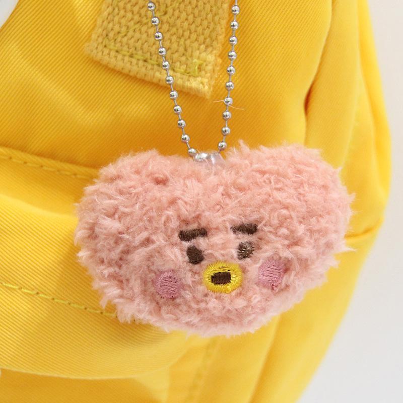 BTS Plush Doll Keychain Cute Animal Bag Charm DIY Brooch Accessory
