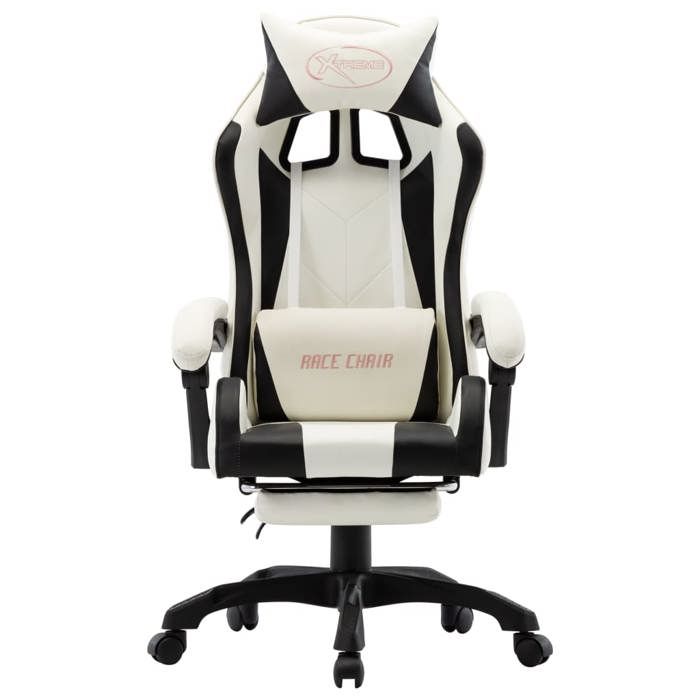 VidaXL Gaming Armchair with Footrest Reclining Chair Computer Armchair Work Office Interior Black and 287995