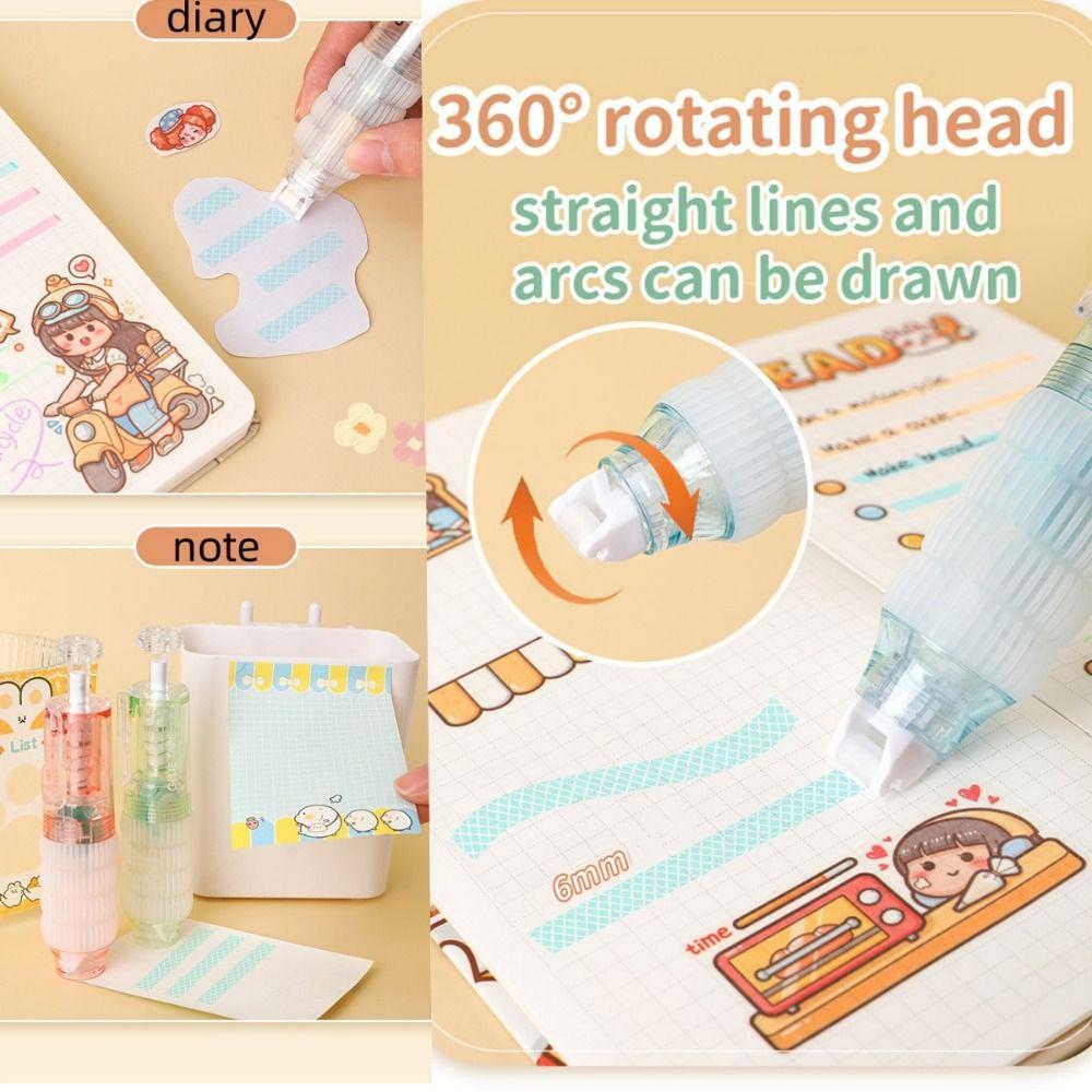 Transparent Shape Craft Glue Pen Erasable Glue Tape Convenient Dotting Glue Pen  Diary