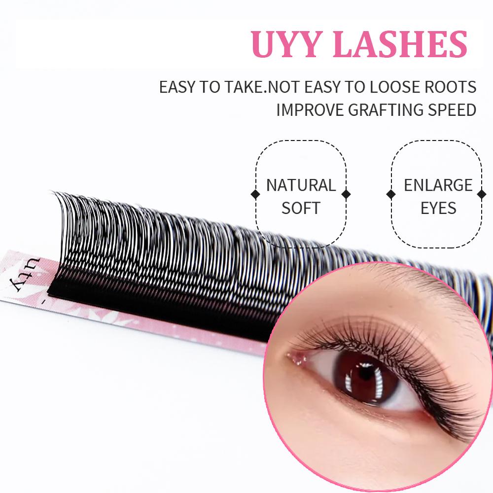 Goddess U Shape YY Eyelash Extension 2D UY Mink Premade Volume Fans Individual False Lashes U-shape YY Lashes Automatic Lashes