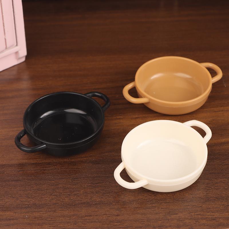 5Pcs 1/12 Dollhouse Simulation Soup Pot Model Dollhouse Miniature Kitchen Cookware Decoration Dolls House Accessories