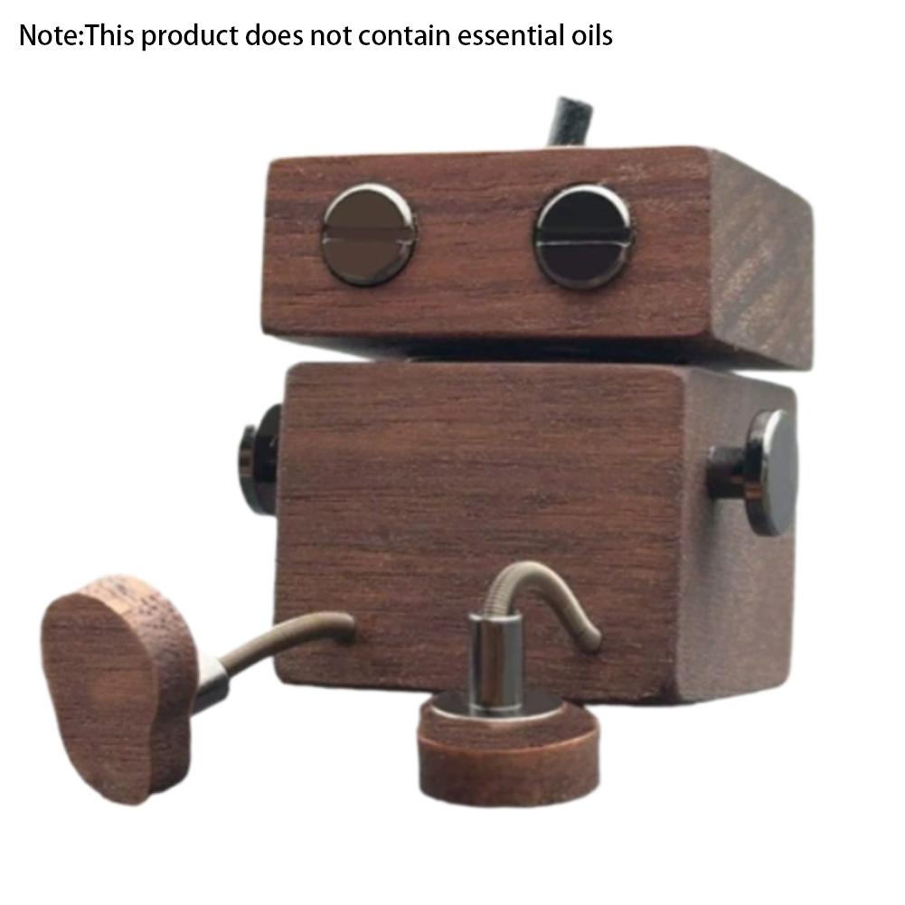 

Car Mounted Aromatherapy Wood Leg Shaking Robot Car Air Vent Ornament Handmade Wooden Man Figurine Car Figurine Toys Gift