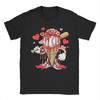 Baseball Drip Ice Cream Valentine Graphic Tee Men's Crew Neck Summer Oversized T-Shirt - Men's Summer Cotton Graphic Tee