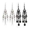 Lightweight Hollow Teardrop Earrings Featuring Crystal Embellished Detailing Secure Hook Closure Perfect For Parties Weddings Occurrences